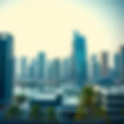 Stunning skyline view of Adagio Deira showcasing modern architecture