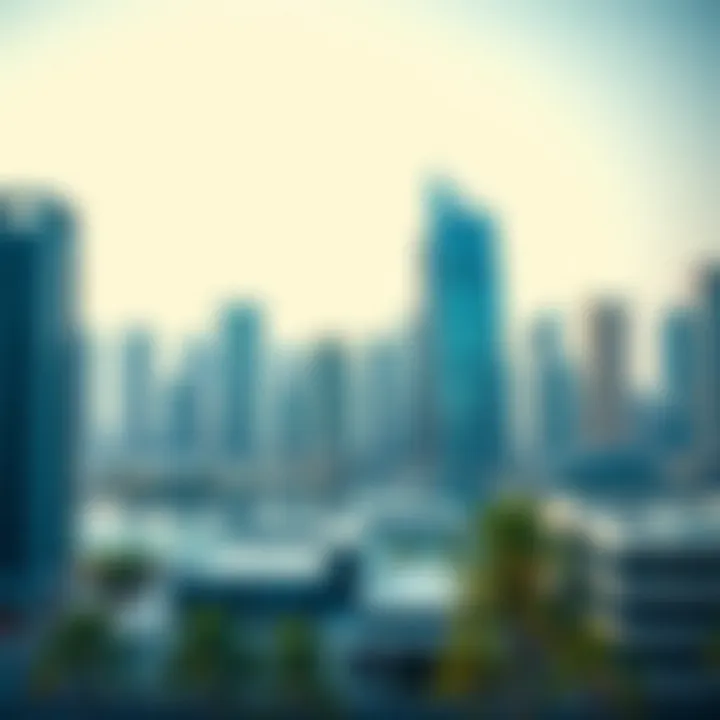 Skyline Perspective of Adagio Deira Stunning skyline view of Adagio Deira showcasing modern architecture