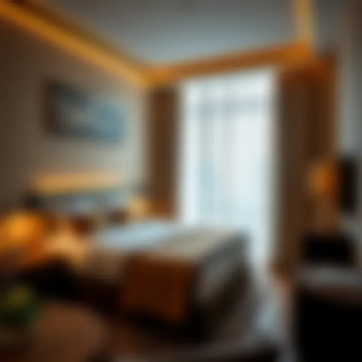 Cozy Hotel Room with Modern Amenities Cozy hotel room showcasing modern amenities