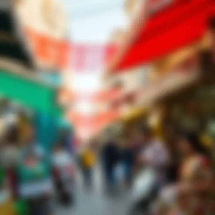 Vibrant Local Market Atmosphere Vibrant local market atmosphere near hotels