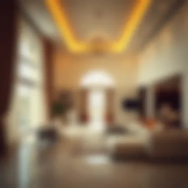 Interior of a Luxurious Villa in Akoya 2 Luxurious villa interior in Akoya 2 emphasizing contemporary design and comfort