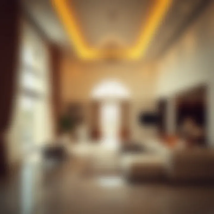 Interior of a Luxurious Villa in Akoya 2 Luxurious villa interior in Akoya 2 emphasizing contemporary design and comfort