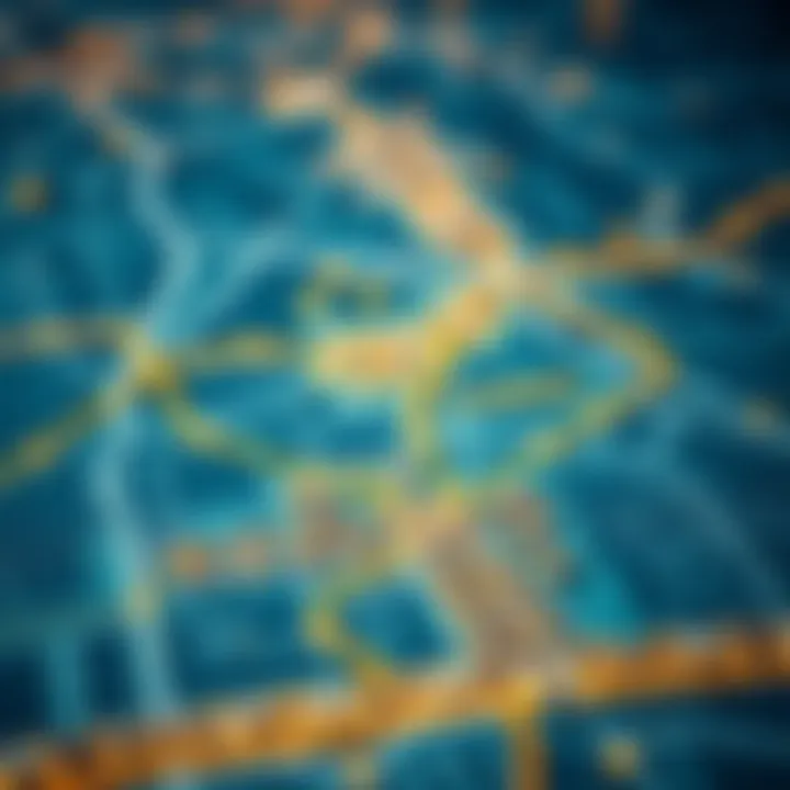 Map highlighting Al Furjan's connectivity in Dubai