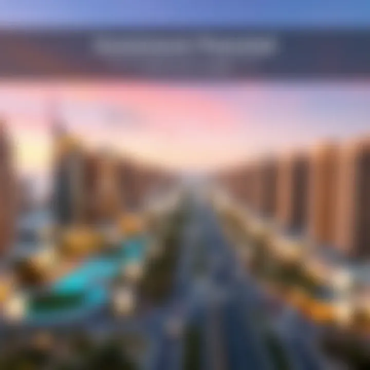 Investment Potential in Al Maktoum City Infographic depicting investment opportunities in Al Maktoum City