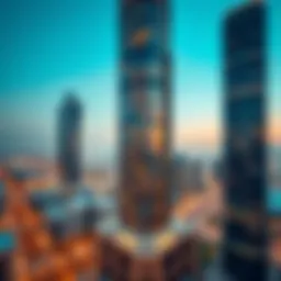 Panoramic view of Al-Masood Tower showcasing its modern architecture