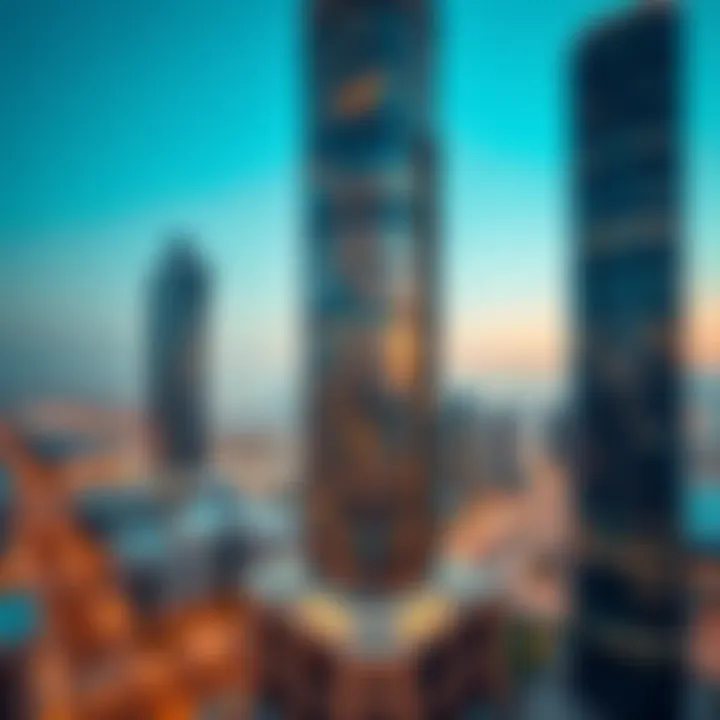 Panoramic View of Al-Masood Tower Panoramic view of Al-Masood Tower showcasing its modern architecture