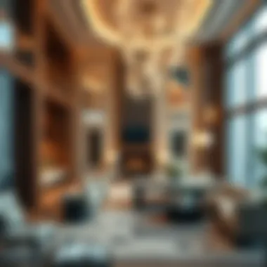 Interior view highlighting the luxurious amenities in Al Mass Tower