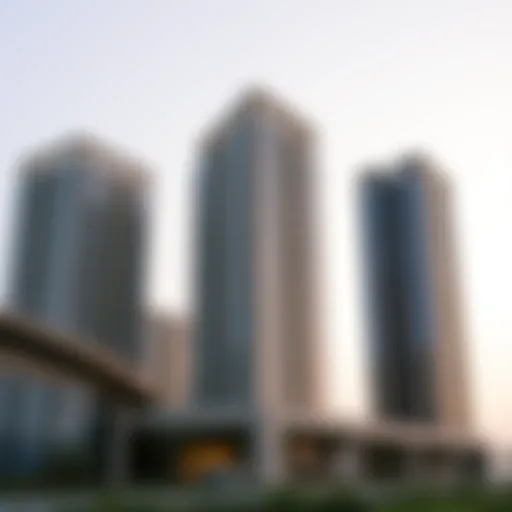 Architectural design of Al Nuaimiya Towers showcasing modern aesthetics