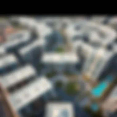 Aerial view of Al Ras Deira showcasing the unique architecture and layout.