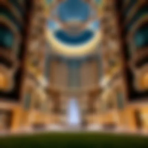 Architectural Marvel of Al Reem Plaza Stunning architectural view of Al Reem Plaza showcasing its unique design