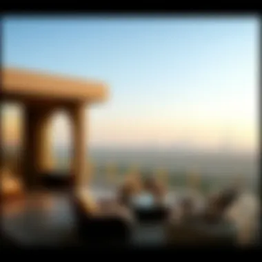 Breathtaking Views from Al Rimmal Residence Panoramic view of Dubai skyline from Al Rimmal Residence