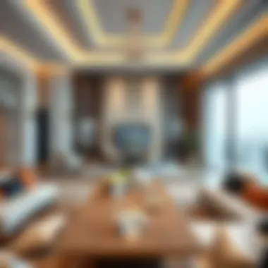 Elegance Inside Al Rimmal Residence Luxurious interior design of a living space in Al Rimmal Residence