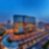 Aerial view of Al Zarooni Business Center showcasing its modern architecture