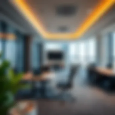 Innovative Workspace at Al Zarooni Business Center Interior shot of a collaborative workspace inside Al Zarooni Business Center