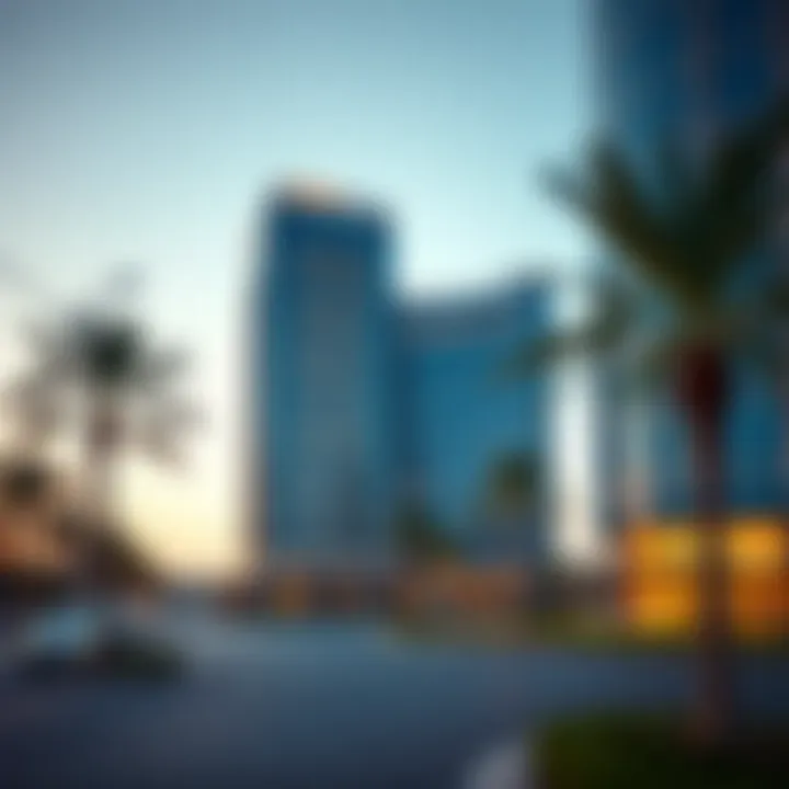 Strategic Location of Al Zarooni Business Center Exterior view highlighting the strategic location of Al Zarooni Business Center