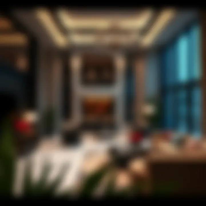 Luxurious interiors of a property in Amber Studio City