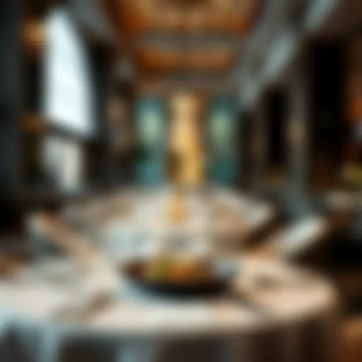 Elegant dining setup representing high-end restaurants