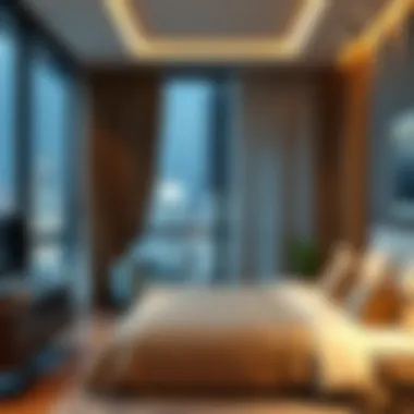 Graph illustrating room rental trends in Dubai's investment sector