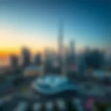 Dubai Skyline Featuring Almir Real Estate Stunning skyline of Dubai showcasing Almir properties