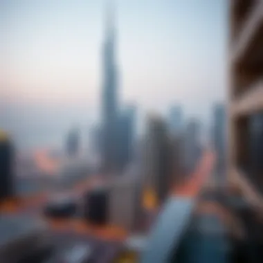 Dubai skyline showcasing luxury apartments