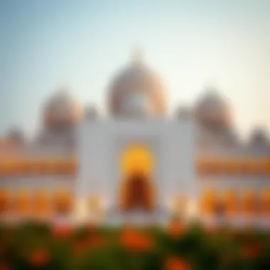 Sheikh Zayed Grand Mosque, a blend of traditional Islamic architecture and contemporary design.