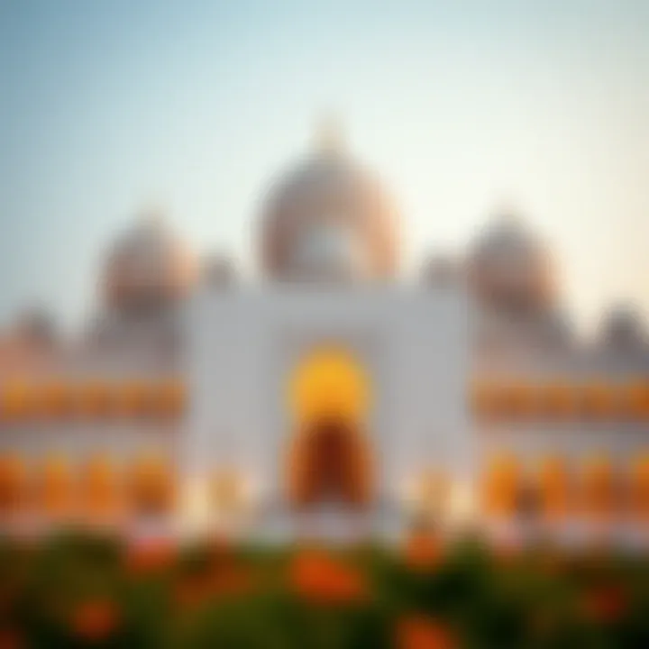 Sheikh Zayed Grand Mosque, a blend of traditional Islamic architecture and contemporary design.