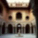 Intricate details of Alhambra's architecture illustrating Islamic art