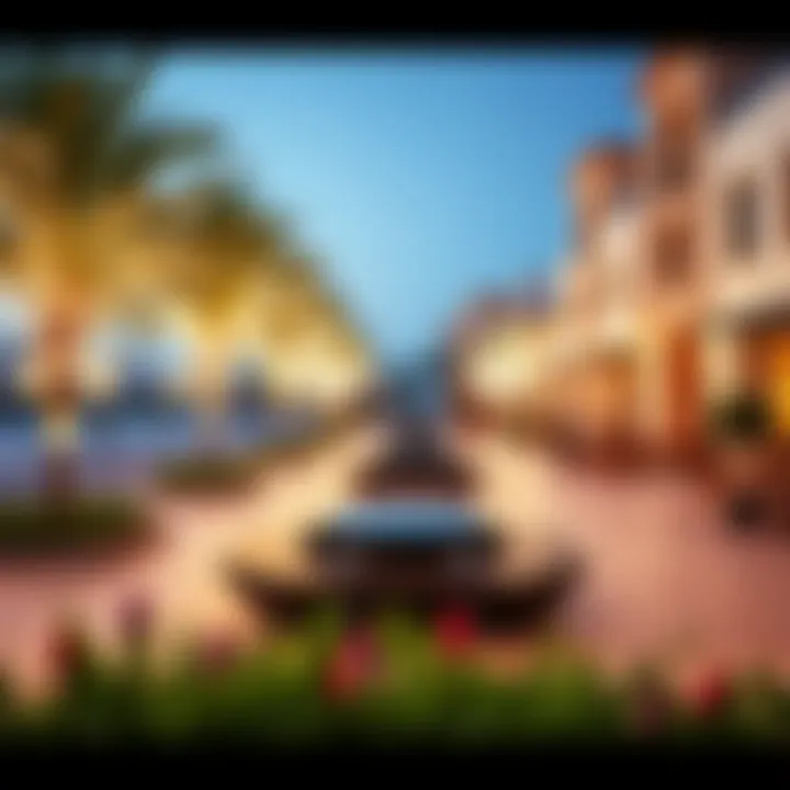 Vibrant community spaces surrounding Azizi Riviera Phase 1