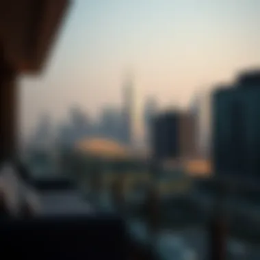 Stunning Skyline View from B My Guest Property Stunning view from a B My Guest property balcony overlooking Dubai skyline