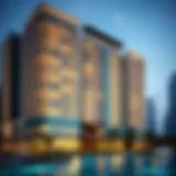 Stunning exterior view of Barcelo Residences showcasing modern architectural design