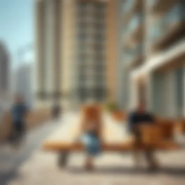 Vibrant lifestyle scene in Dubai Marina near Barcelo Residences