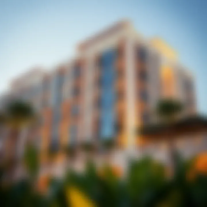 A luxury apartment building in Abu Dhabi