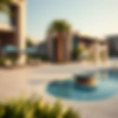 Surrounding neighborhood of Silicon Oasis highlighting community amenities