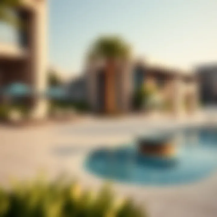 Surrounding neighborhood of Silicon Oasis highlighting community amenities