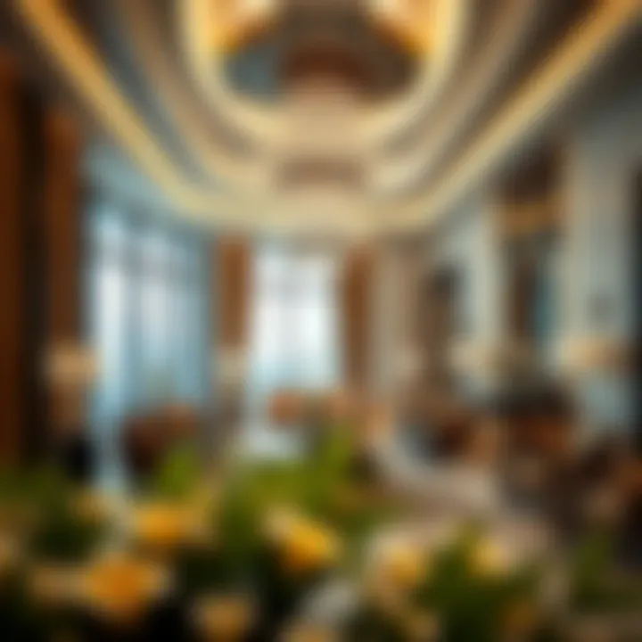 Interior design showcasing luxury amenities in Burj Al Nahda