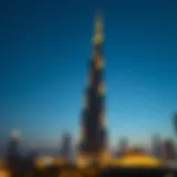 Stunning view of Burj Al Nahda at sunset