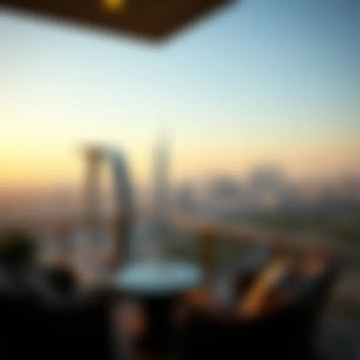 Scenic Views from Cavalli Residences Breathtaking views from Balconies of Cavalli Residences overlooking Dubai skyline