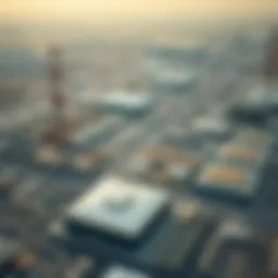 Aerial view of Dubai's industrial zones showcasing diverse facilities