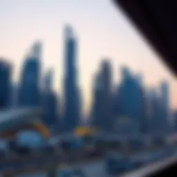 Skyline of Dubai showcasing modern architecture