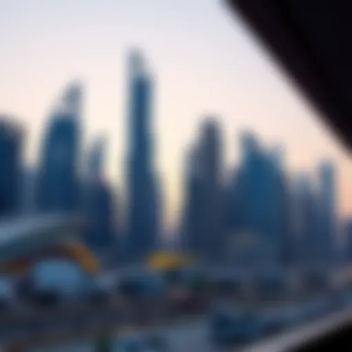 Modern Dubai Skyline Skyline of Dubai showcasing modern architecture