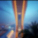 A breathtaking view of Sky View Dubai showcasing its architectural marvel.