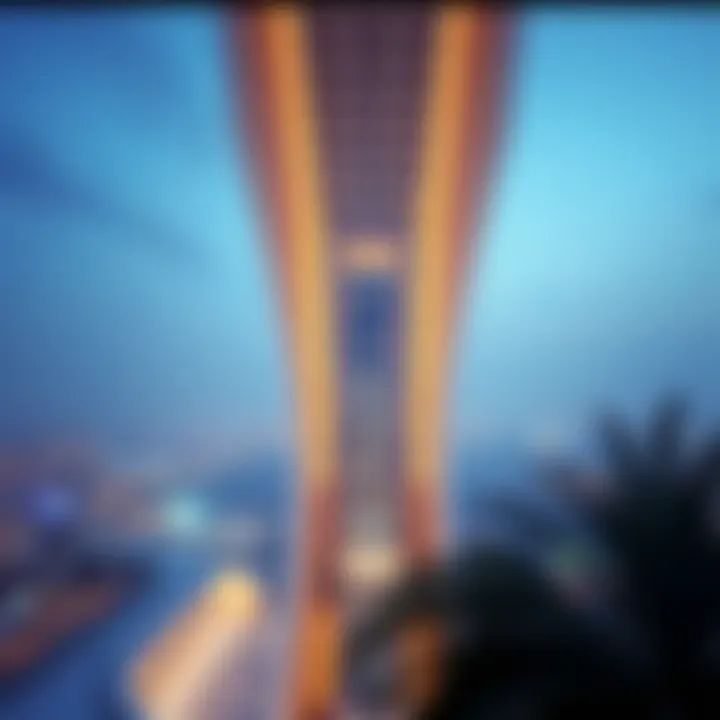 Architectural Marvel of Sky View Dubai A breathtaking view of Sky View Dubai showcasing its architectural marvel.