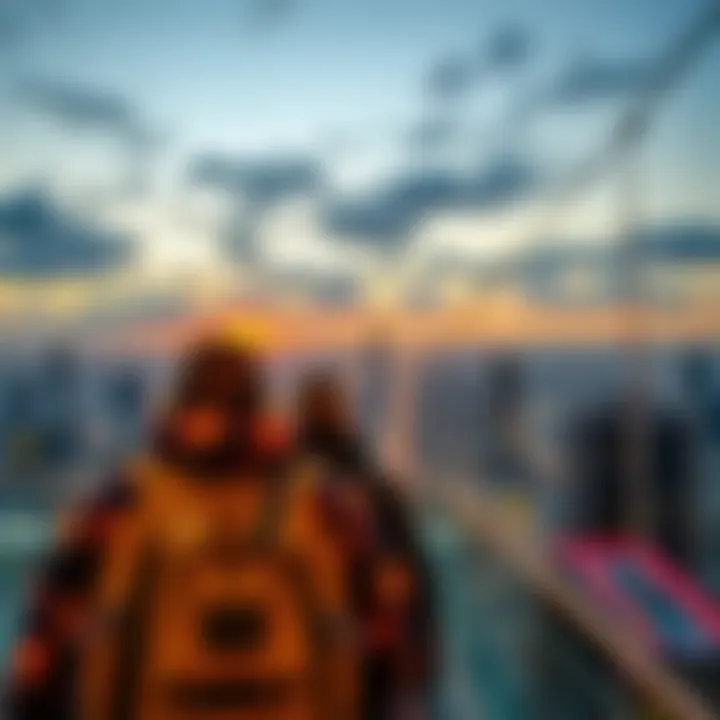 Captivating Sunset View from Sky View Dubai A captivating sunset view from Sky View, enhancing its appeal.