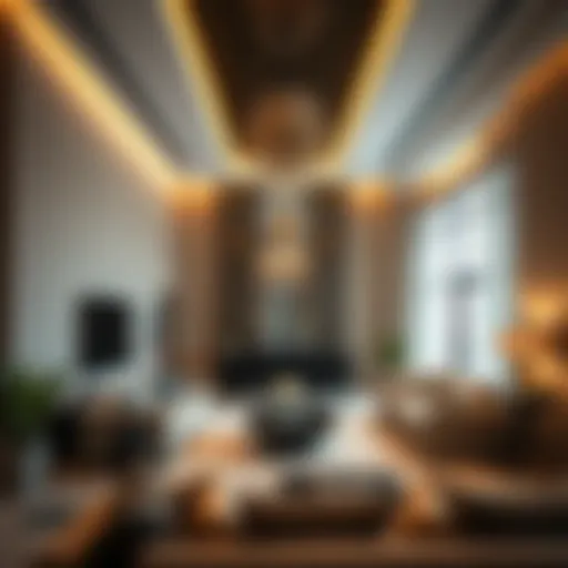 Luxurious apartment interior showcasing modern design