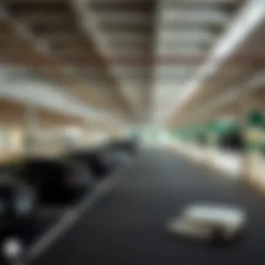 Nakheel Mall Interior Parking Layout Interior layout of Nakheel Mall parking spaces