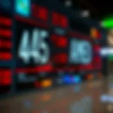 Understanding Currency Exchange Rates Currency exchange rates display on a digital screen