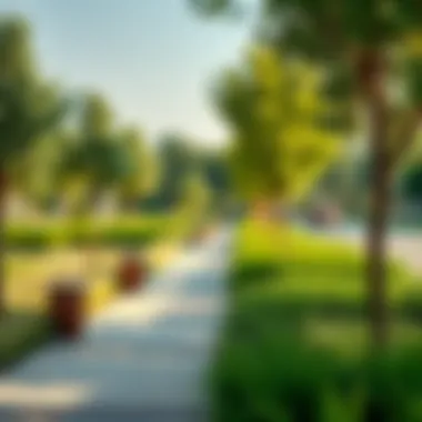 Community Green Spaces in Daira A serene park in Daira, highlighting community spaces and greenery