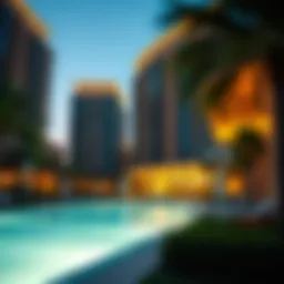 Stunning view of Damac Park Towers showcasing its architectural elegance