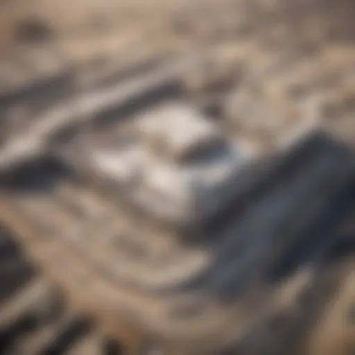 Aerial view of Deira Mall under construction