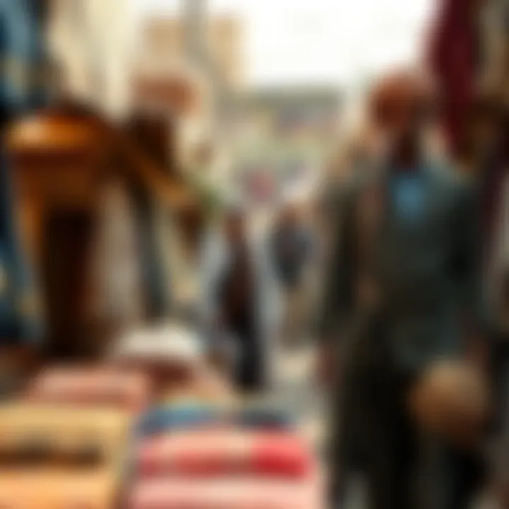 Traditional textiles and garments available for purchase